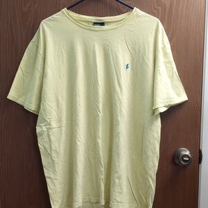 Polo by Ralph Lauren Men's Soft Yellow Tee Size XL